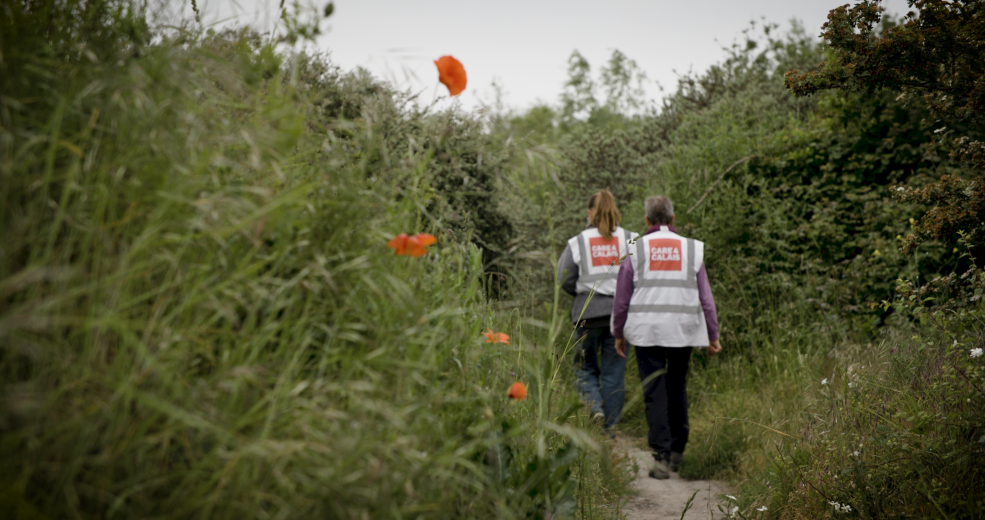 Care 4 Calais with poppies